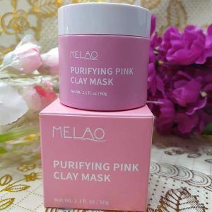6952243299588 Melao Purifying Illuminate Refine Pink Clay Mask, Oil Control Shrinking Pores Blackhead Removing Deep Cleansing Moisturizing Clay Facial Mask, 60g