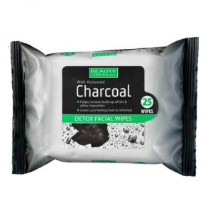 Beauty Formulas Charcoal Facial Wipes 25 Wipes