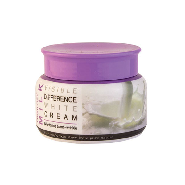 FARM STAY Visible Difference White Cream- Milk 100gm