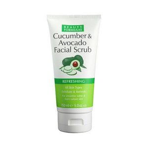 Beauty Formulas Cucumber and Avocado Facial Scrub (150ml)