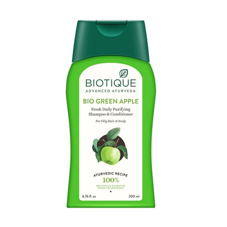 Biotique Green Apple Purifying Shampoo And Conditioner (200ml)