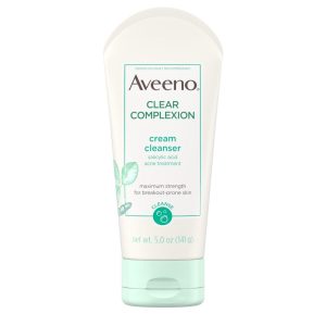 Aveeno Clear Complexion Cream Face Cleanser With Salicylic Acid (141gm)
