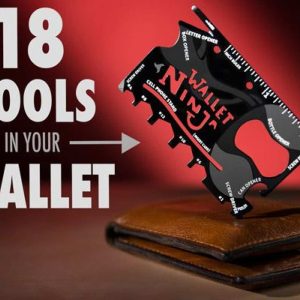 Wallet Ninja- 18 in 1 Multi Functional Ninja Wallet Pocket Tools
