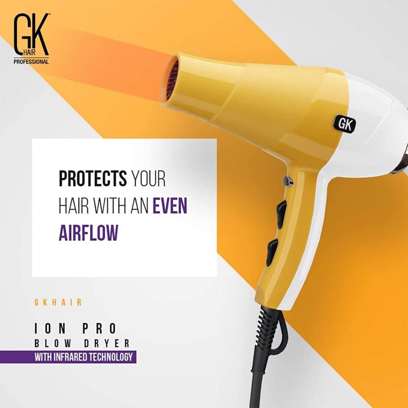 GK Hair Ion Pro Blow Dryer UK Plug Cloud Shop BD