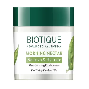 Biotique Morning Nectar Nourish & Hydrate Moisturizing Cold Cream For Visibly Flawless Skin