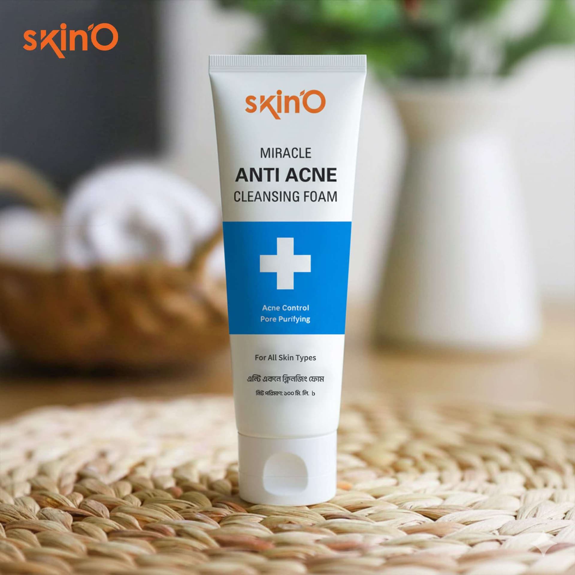 skin’O Miracle Anti Acne Cleansing Foam Facewash-100 ML