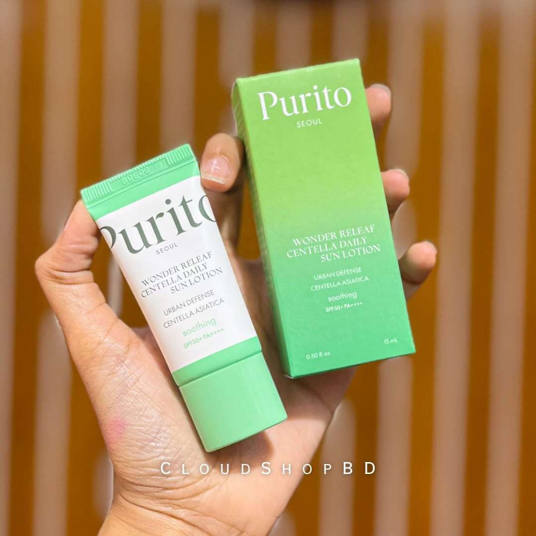 PURITO Wonder Releaf Centella Daily Sun Lotion - 15ml 2
