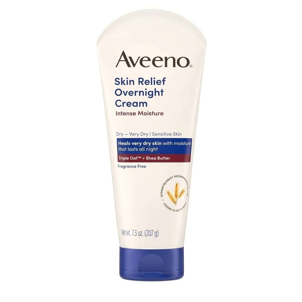 Aveeno Skin Relief Overnight Cream with Intense Moisture for Itchy, Very Dry Skin 207g