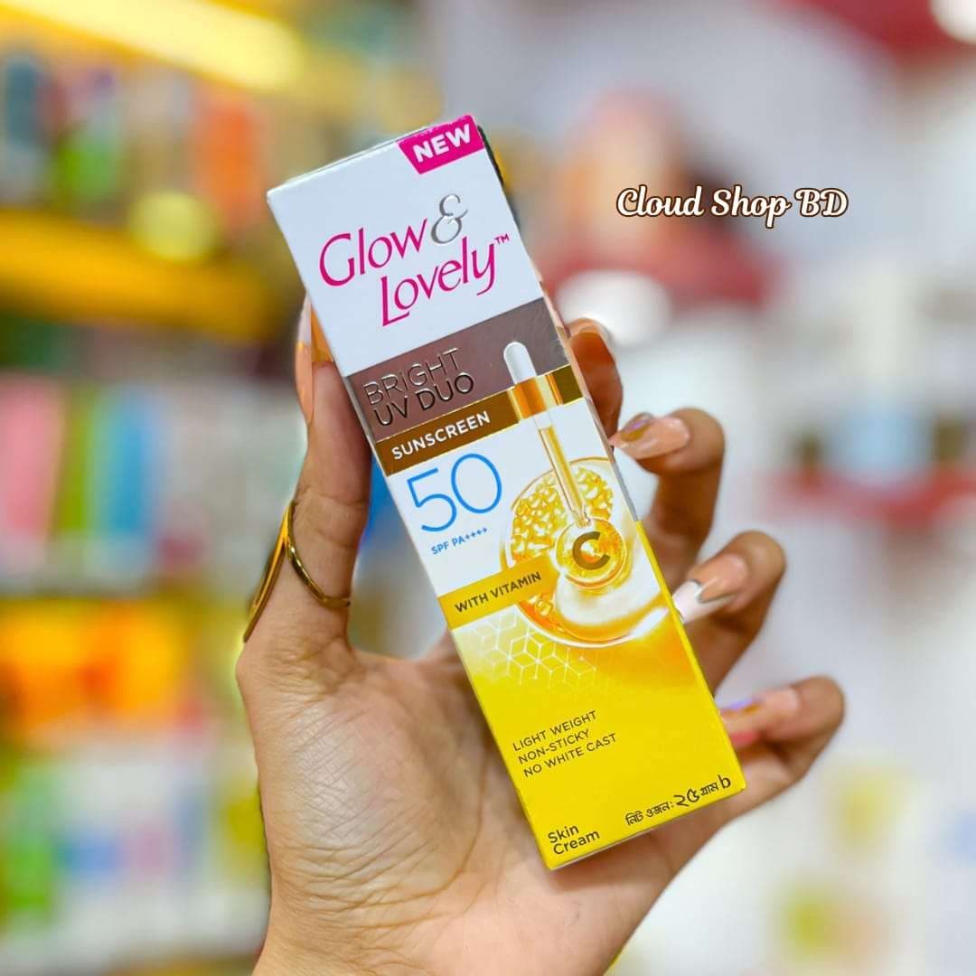 Glow & Lovely Bright UV Duo Sunscreen SPF 50 PA++++ (25g)