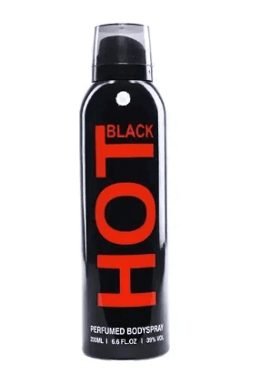 Hot Black Perfumed Body Spray - 200ml