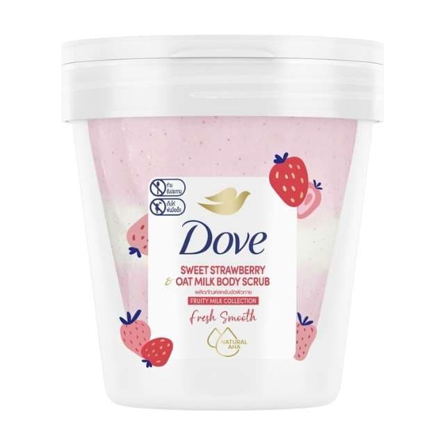 Dove Sweet Strawberry & Oat Milk Body Scrub 250gm