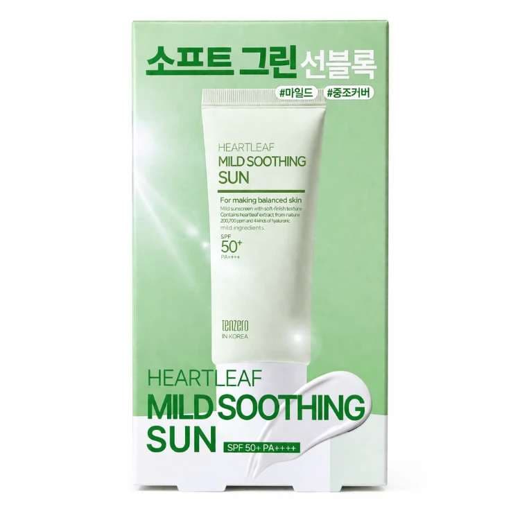 TENZERO Heartleaf Mild Soothing Sun SPF50+ PA++++ (50g)