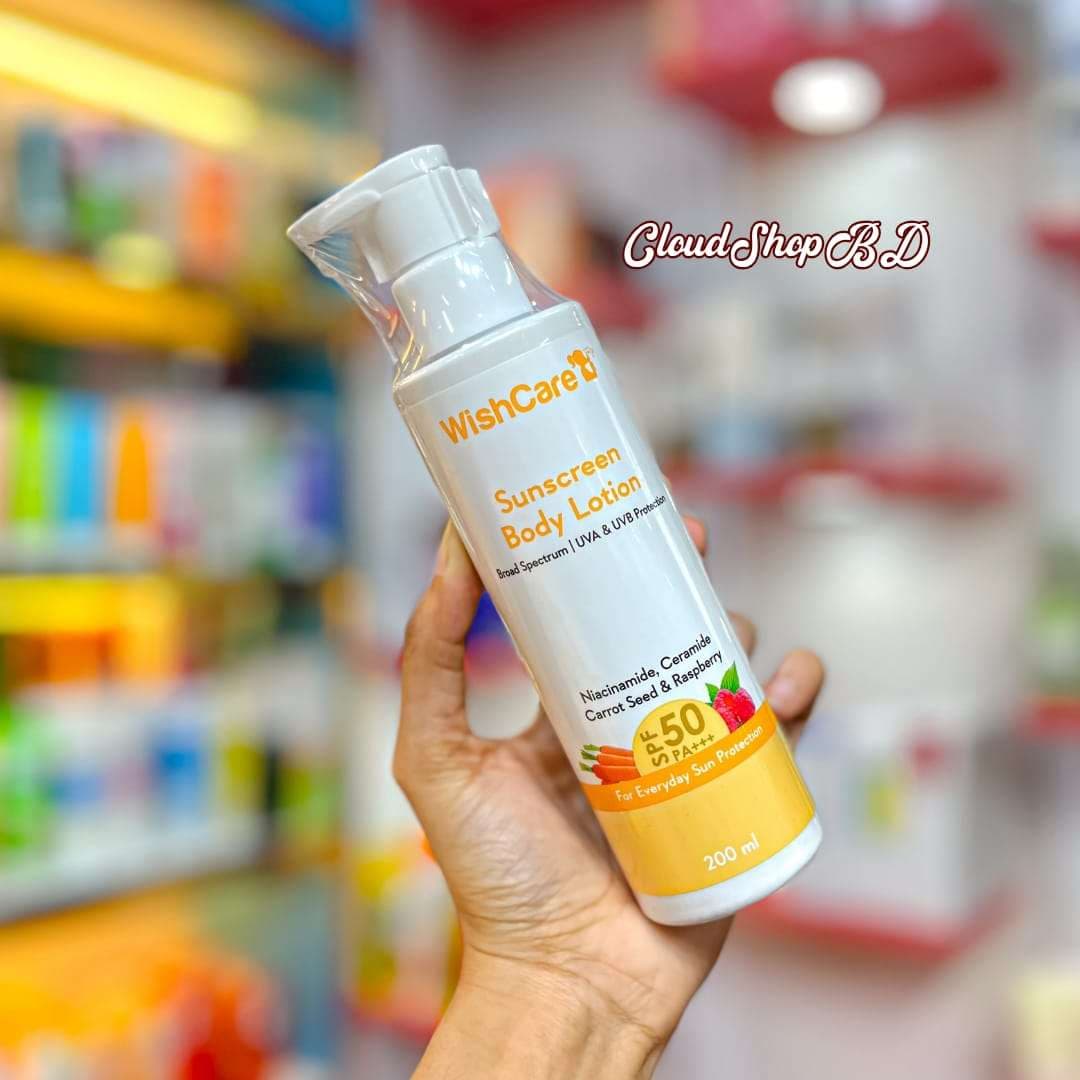 WishCare Sunscreen Body Lotion SPF50 PA+++ (200ml)