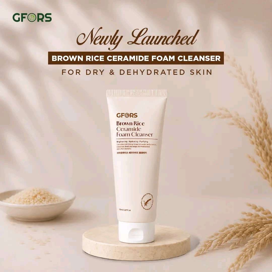 GFORS Brown Rice Ceramide Foam Cleanser (150ml)