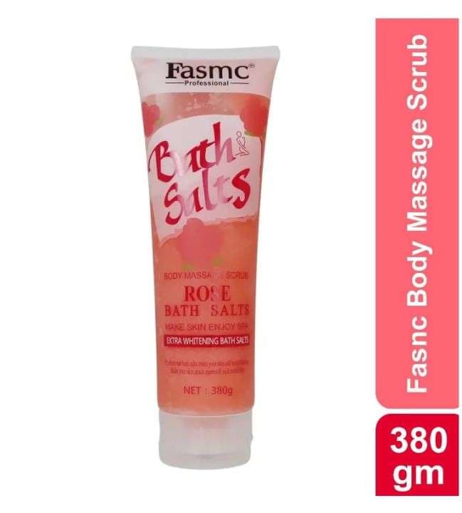 FASMC Bath Salts Body Massage Scrub Rose 380g
