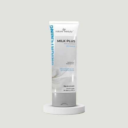 nature beauty Milk Plus Brightening Face Wash – 100ml