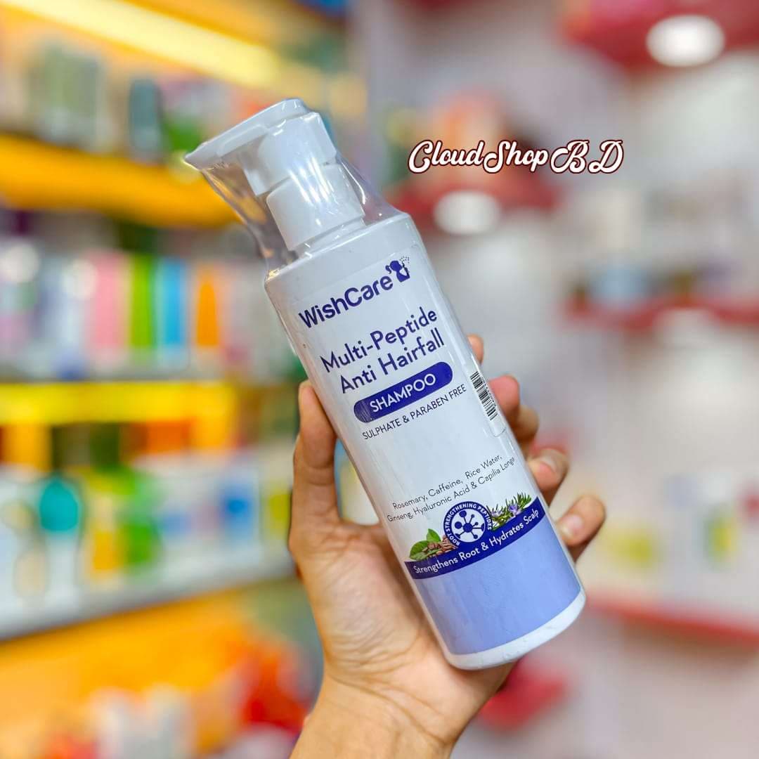 WishCare Multi-Peptide Anti Hairfall Shampoo With Rosemary – 250ml