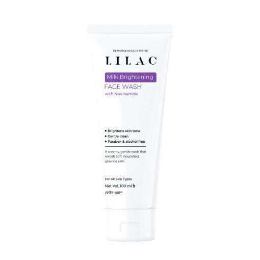 Lilac Milk Brightening Face Wash with Niacinamide