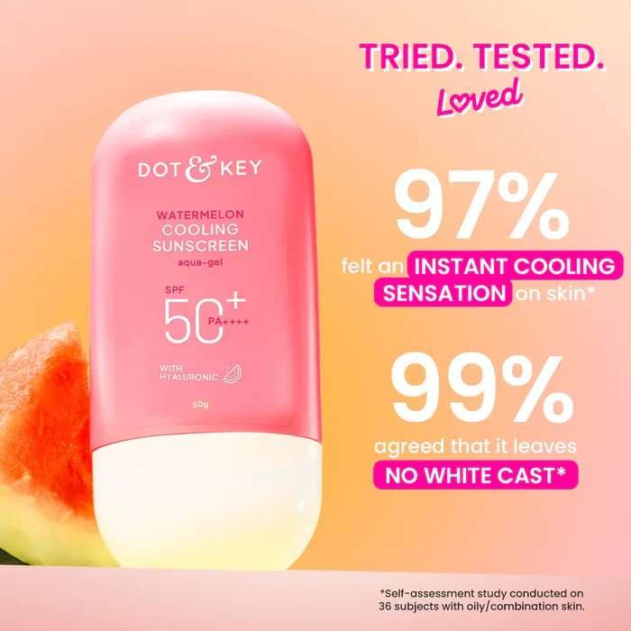 Dot & Key Watermelon Cooling Sunscreen SPF 50+ PA++++ 50gm