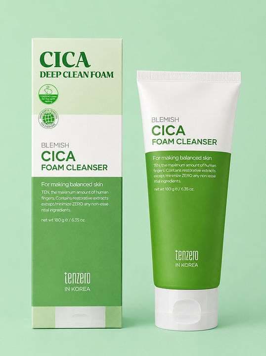 Tenzero Blemish Cica Foam Cleanser (180g)