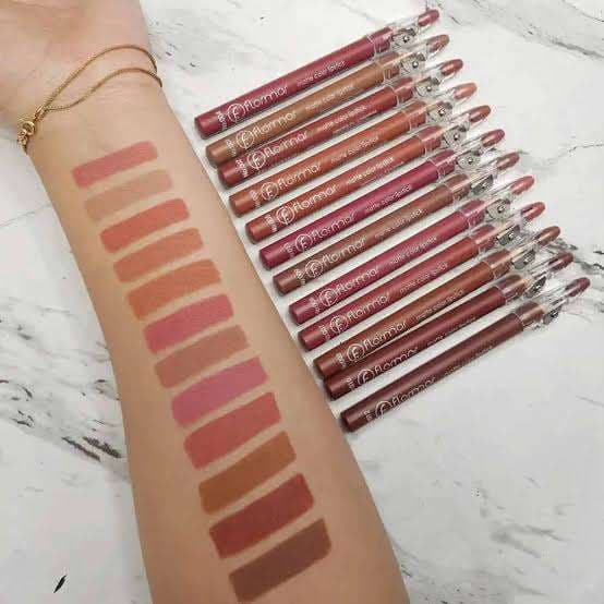 flarnnor 12 piece lipstick set with sharpner