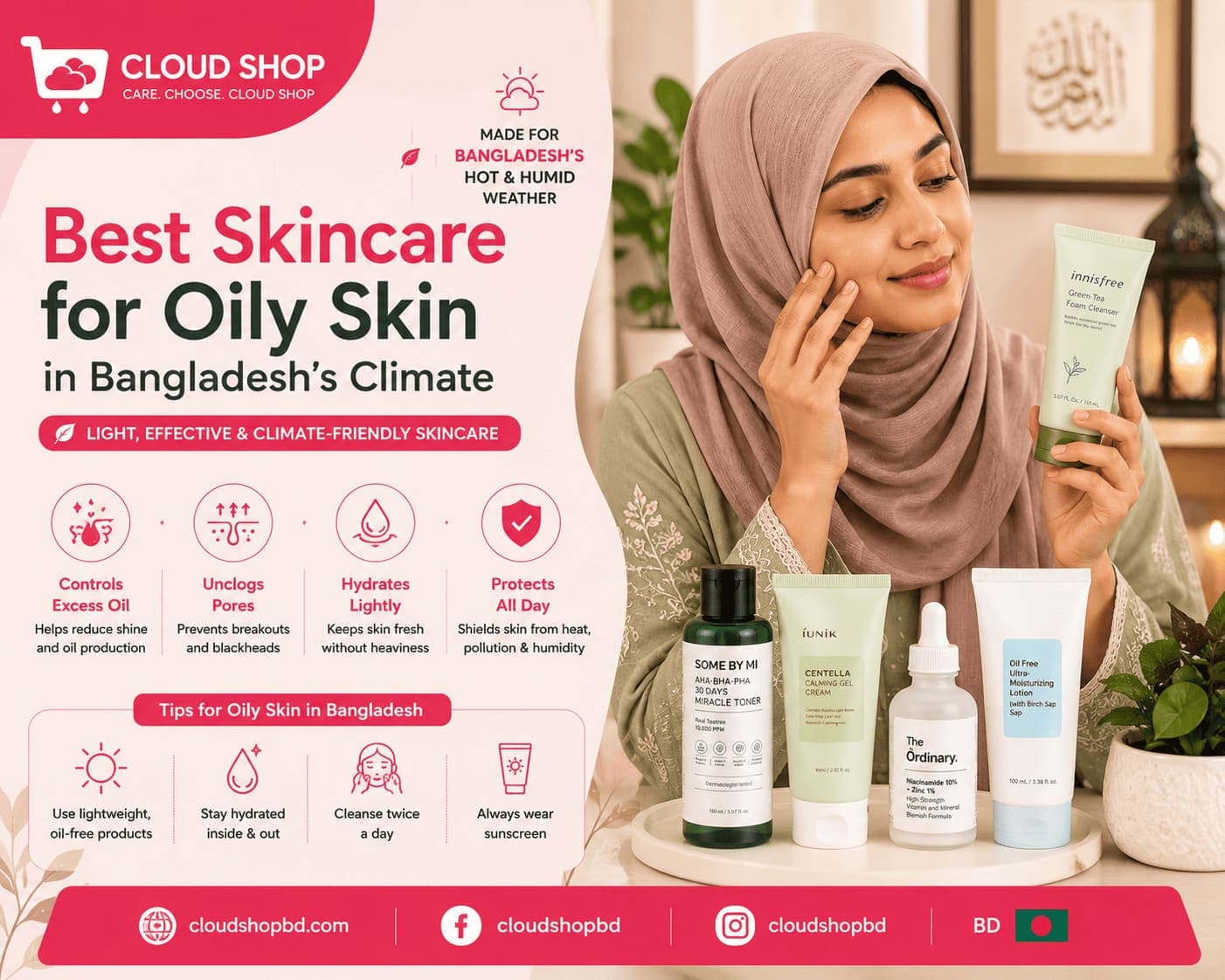Best Skincare for Oily Skin in Bangladesh's Climate
