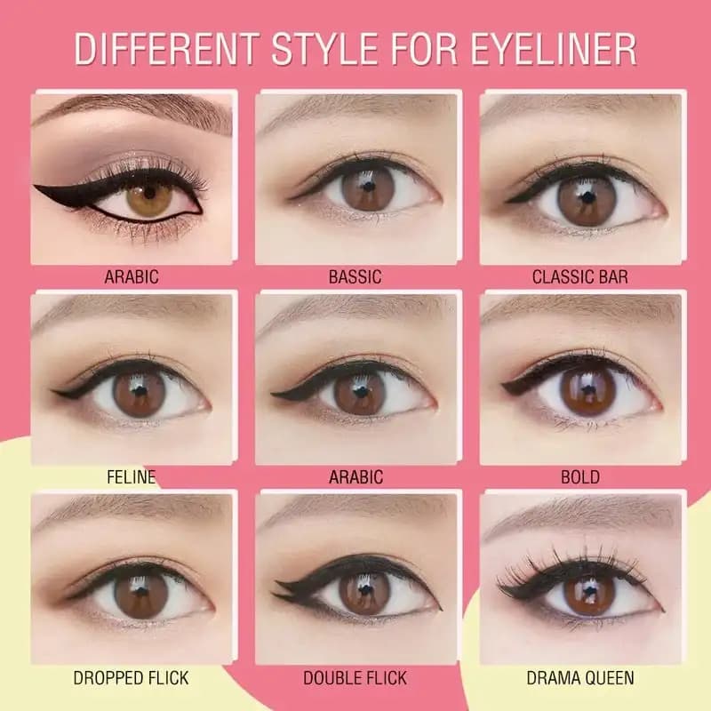 Pink Flash – E01 Lock All Day Eyeliner (Black) 4