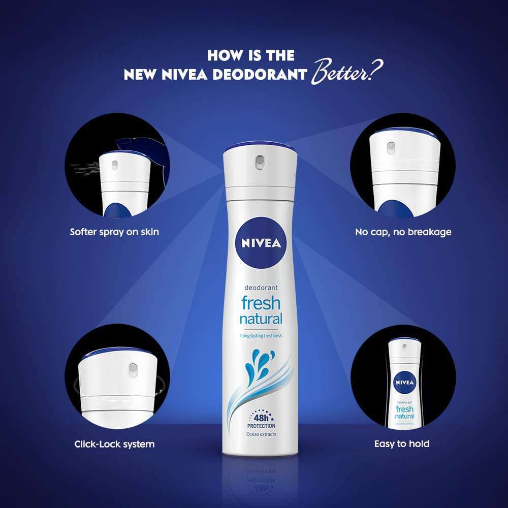 Nivea Deodorant Fresh Natural 2