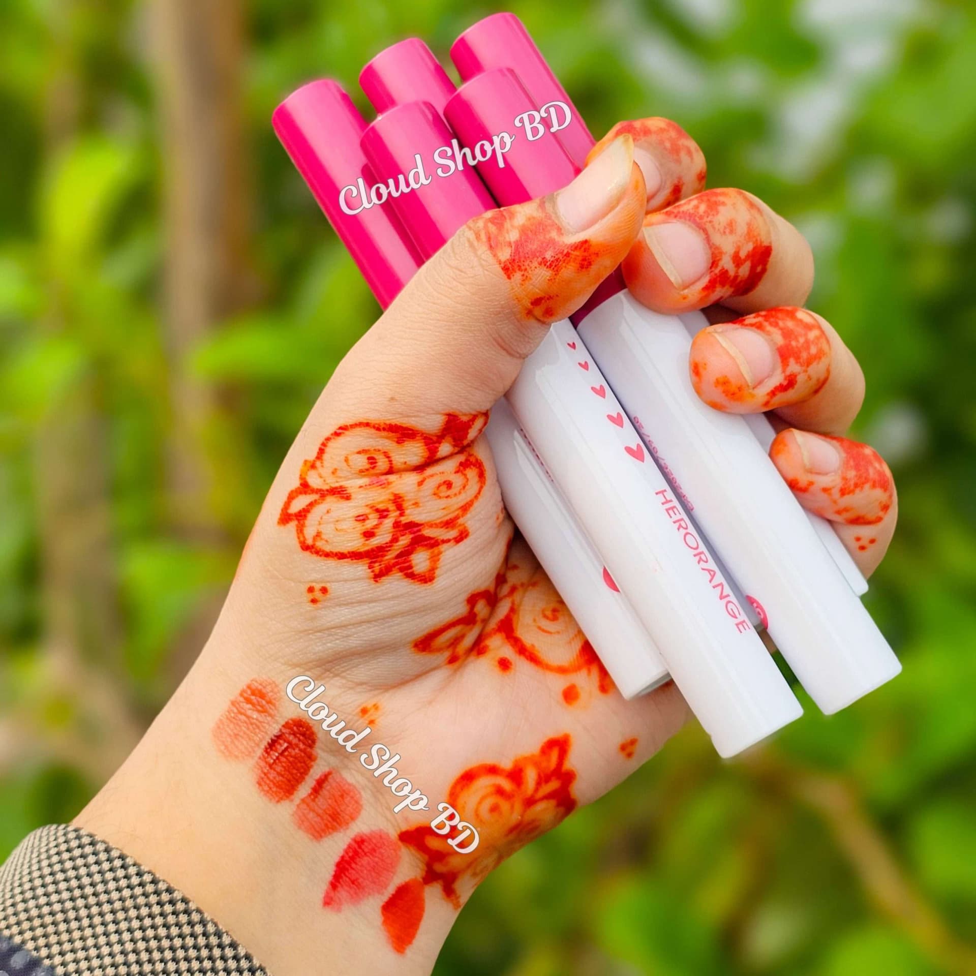 HERORANGE Honey Sweet Yang Lip Glaze 5pcs Set 2