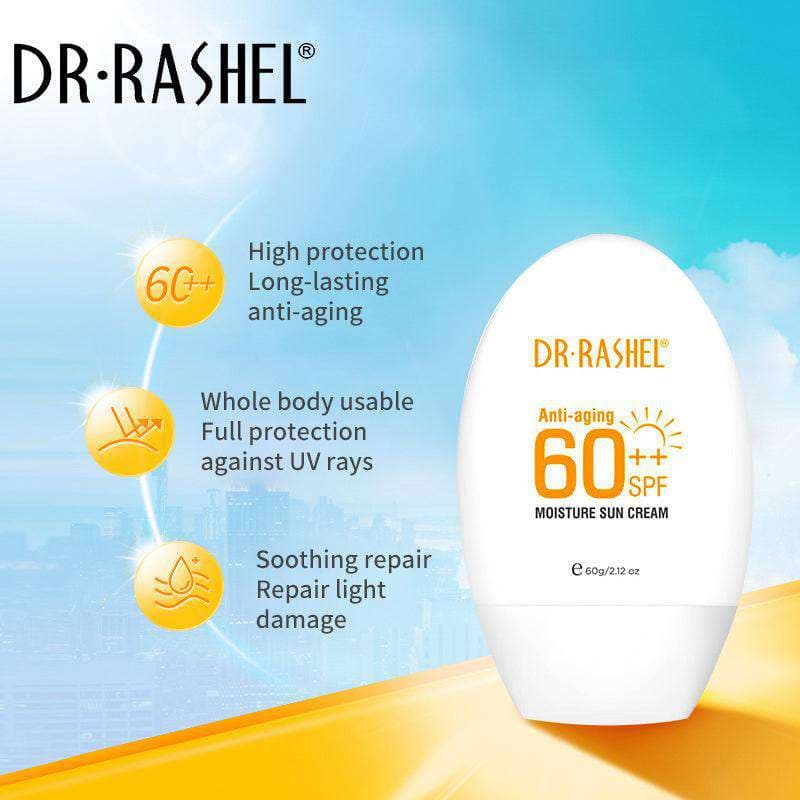 DR. RASHEL Anti-Aging Moisture Sun Cream with SPF 60++ – 60g 4