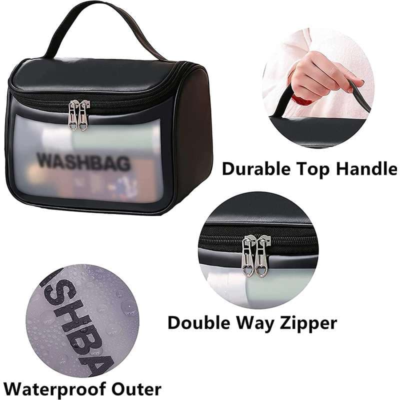 Multifunctional Transparent & Waterproof Cosmetics Bag for women 1 PC’s- Wash Bag 4