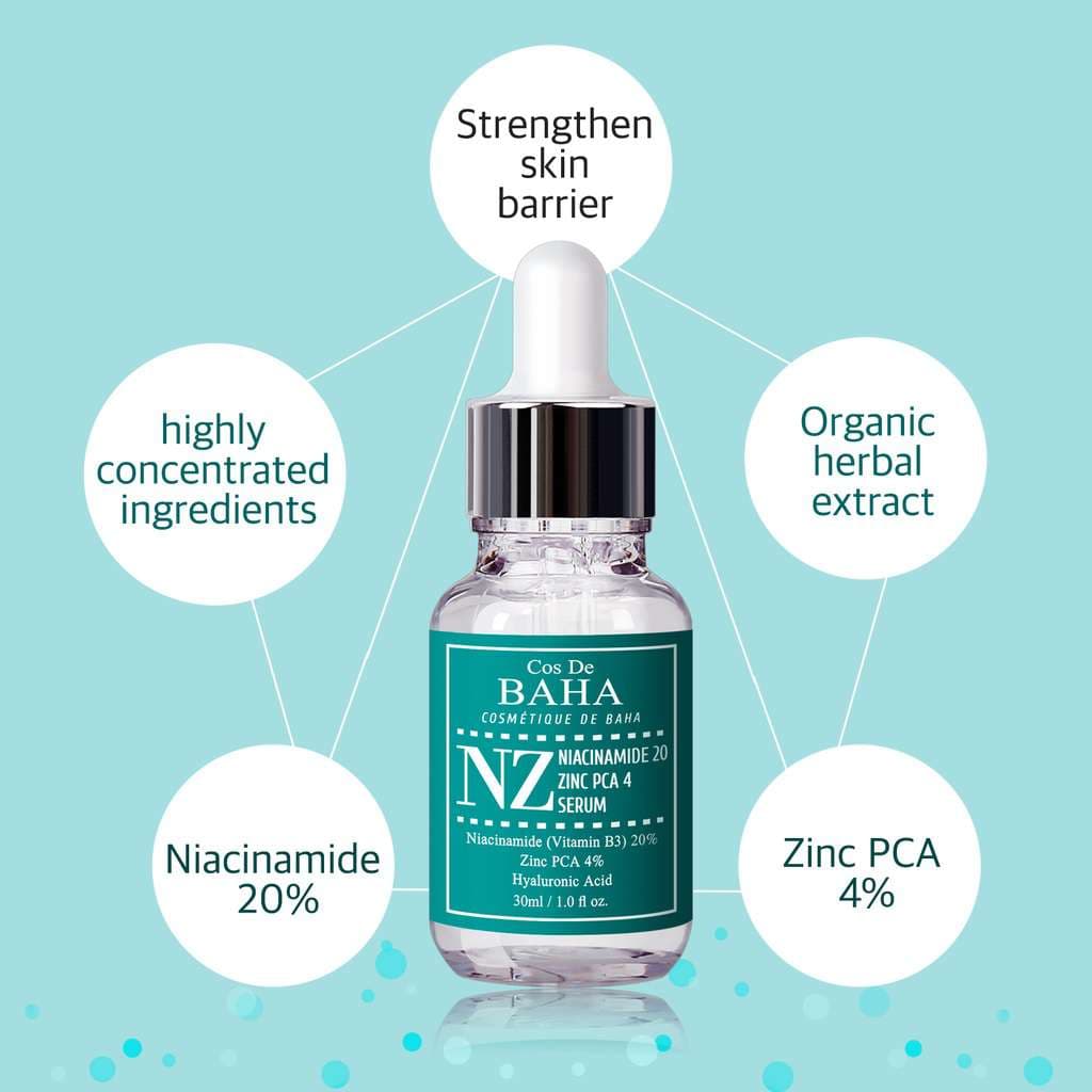 Cos De BAHA – NZ Niacinamide 20 Zinc PCA 4 Serum 2