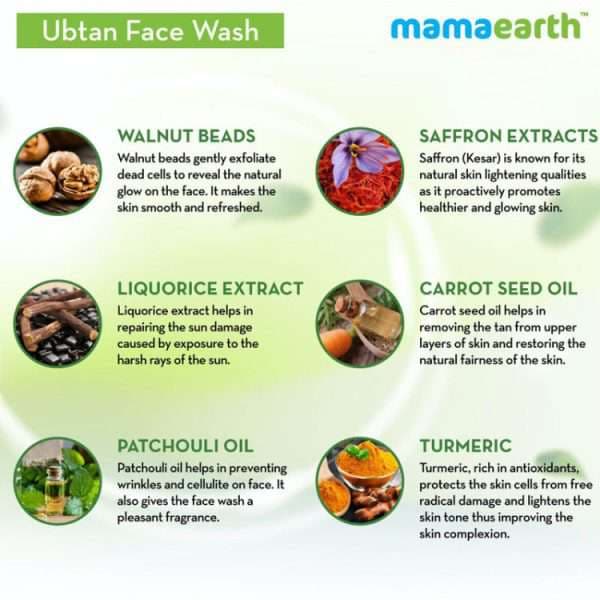 Mamaearth Ubtan Facewash 100 ml 2