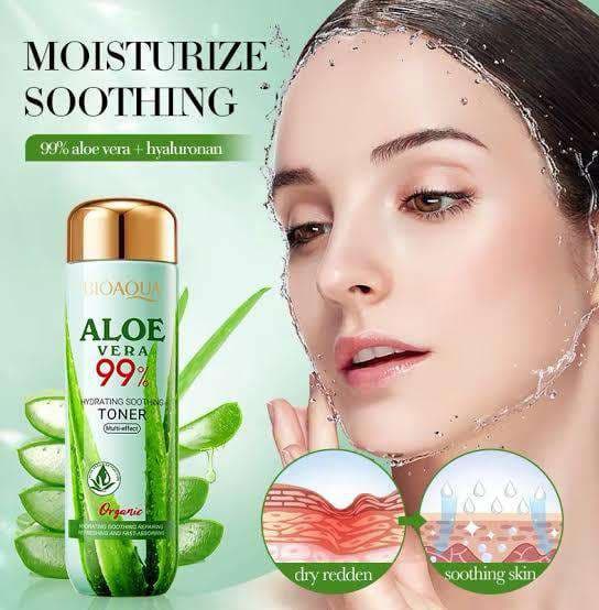 BIOAQUA Aloe Vera 99% Hydrating Soothing Toner 3