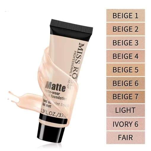 MISS ROSE Matte Liquid Tube Foundation 37 ml 3