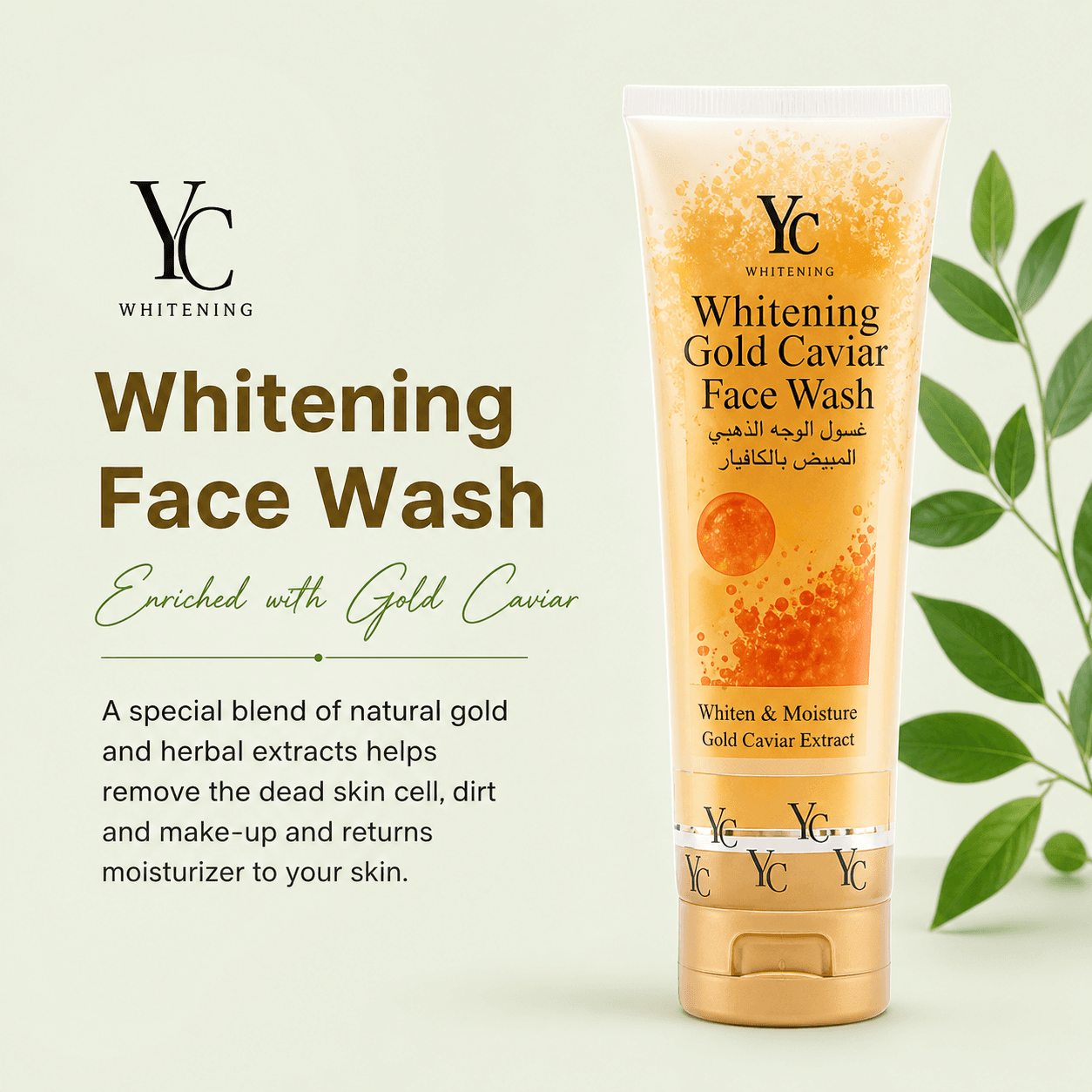 YC Whitening Gold Caviar Face Wash – 100ml 3