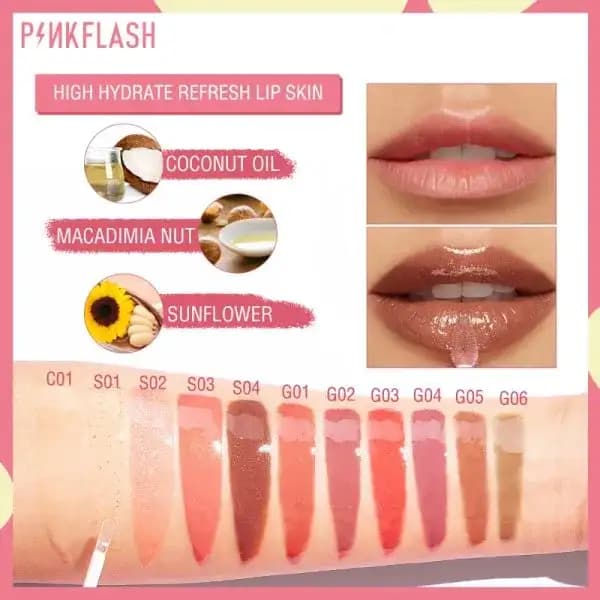 PinkFlash Ever Glossy Moist Lip Gloss. 2