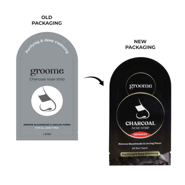 Groome Charcoal Purifying & Deep Cleansing Nose Strip 6 pcs 3