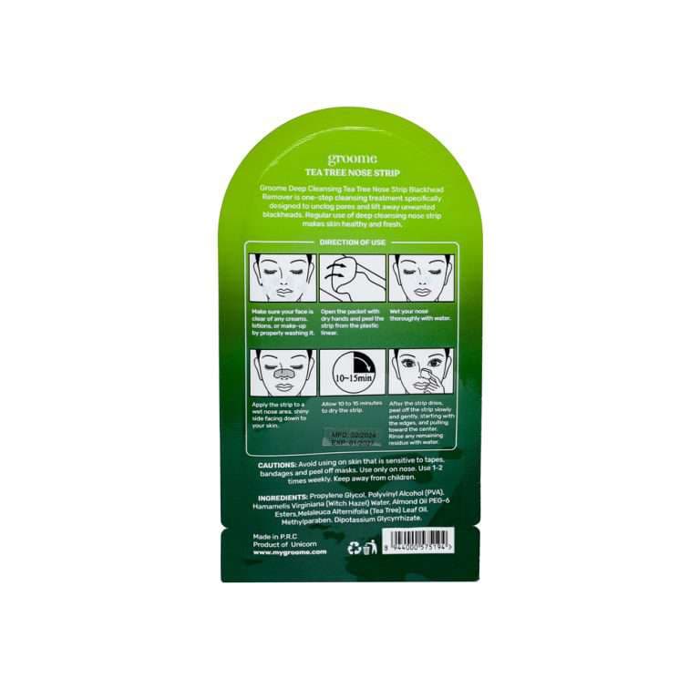 Groome Tea Tree Purifying & Deep Cleansing Nose Strips 6 pcs 4