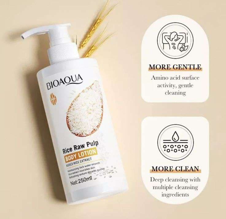 BIOAQUA Rice Raw Pulp Body Lotion 250ml 2