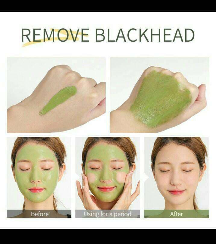 FENYI Green Tea Mud Mask Face Cleansing Clay Mask Reduce Acne Pores 100g 3