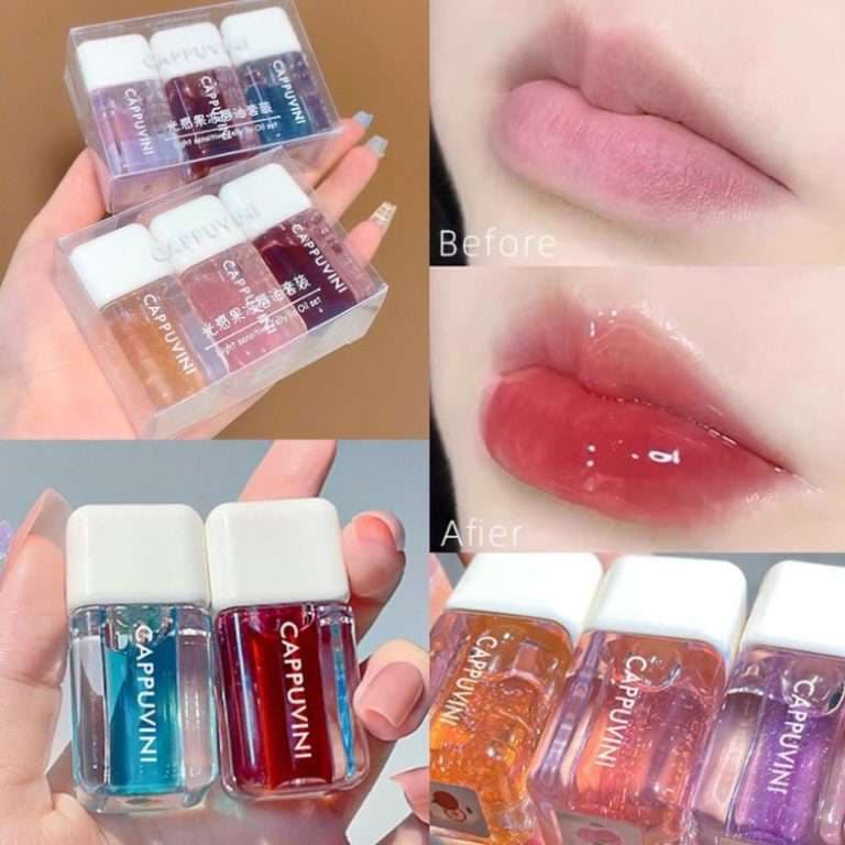 Cappuvini Light Sensitive Jelly Lip Oil Set 2