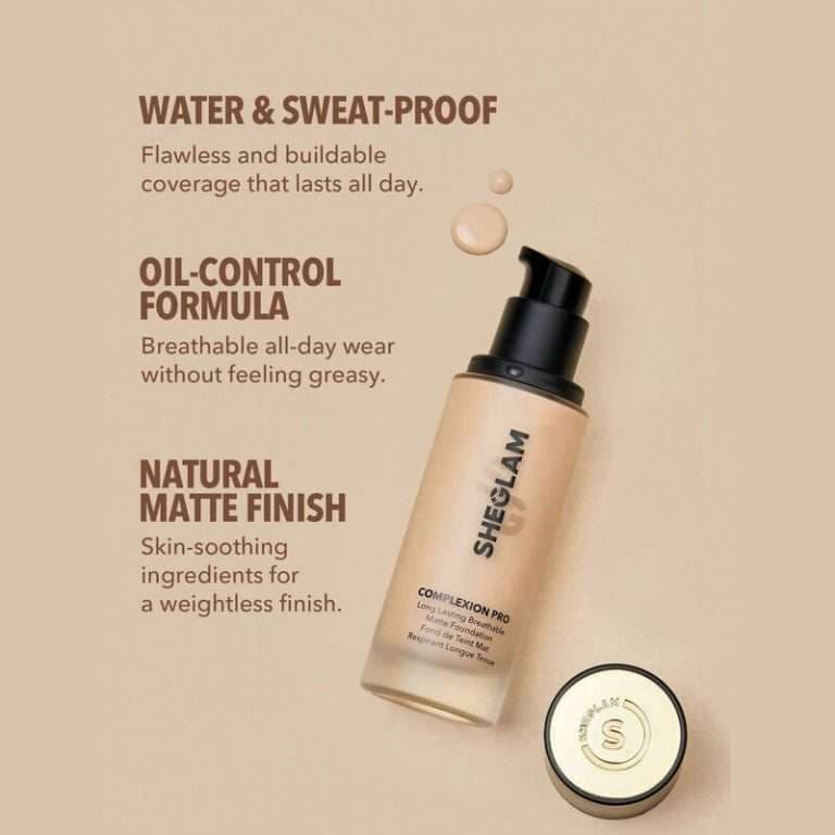 SHEGLAM Complexion Pro Long Lasting Breathable Matte Foundation 4