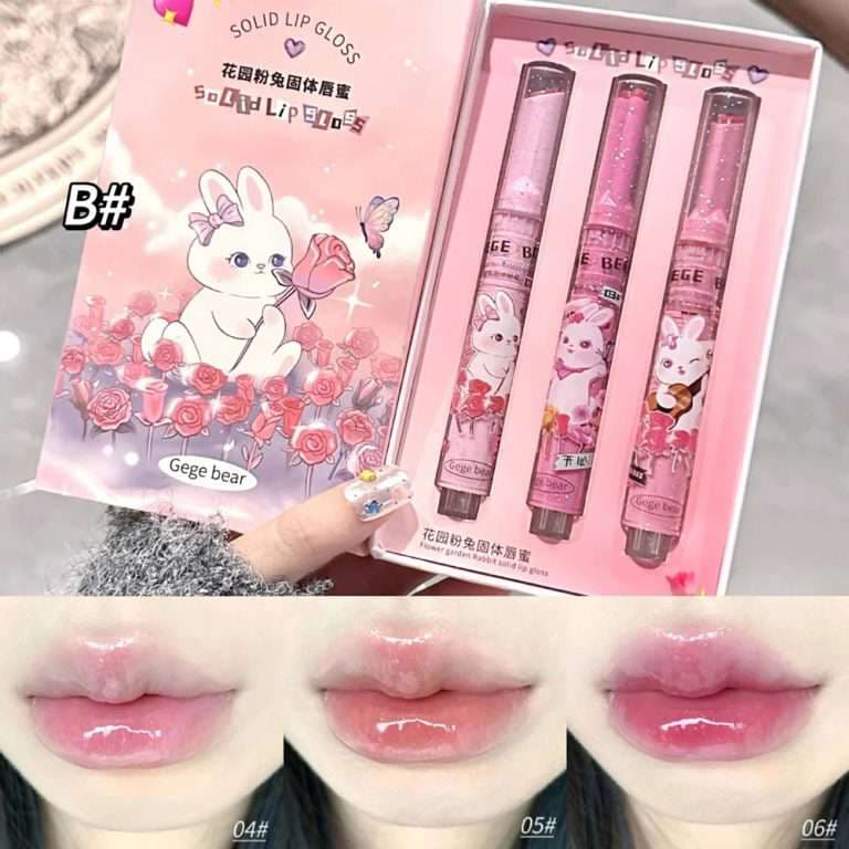 Gege bear solid lip gloss 3pcs set 5
