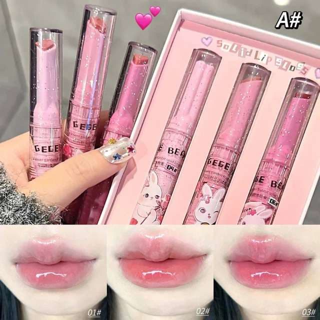 Gege bear solid lip gloss 3pcs set 4