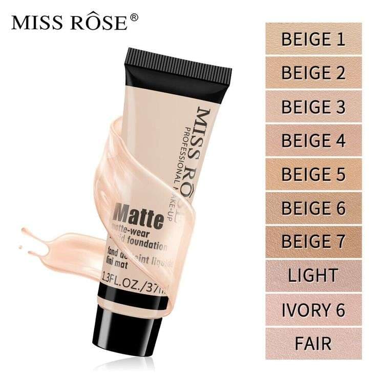Miss Rose Full Coverage Matte Foundation 8