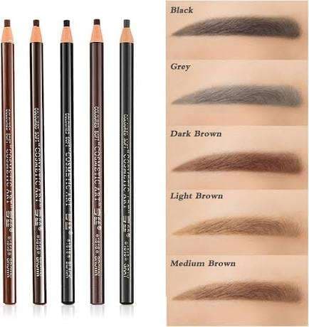 Coloured Soft Cosmetic Art Eyebrown Pencil 2