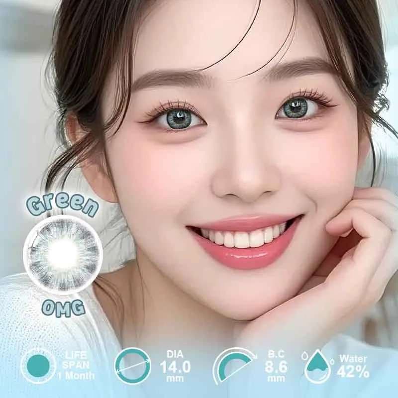 UYAAI OMG Green Contact Lenses 2