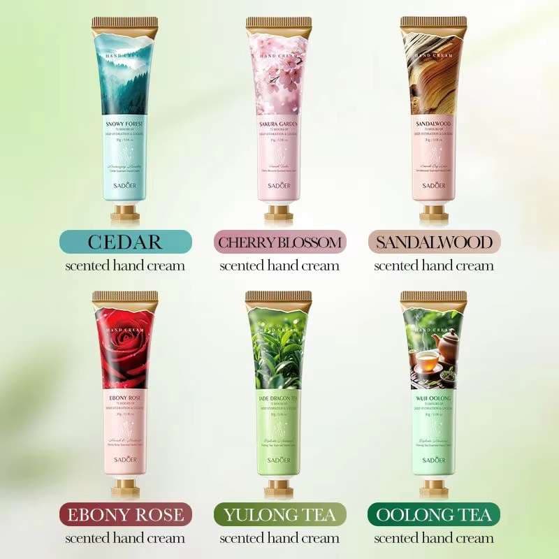 SADOER Plant Extract Fragrance Hand Cream Set 3