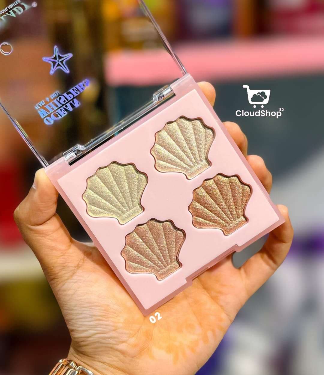 ANYLADY Ocean Whispers Highlighter Palette 3